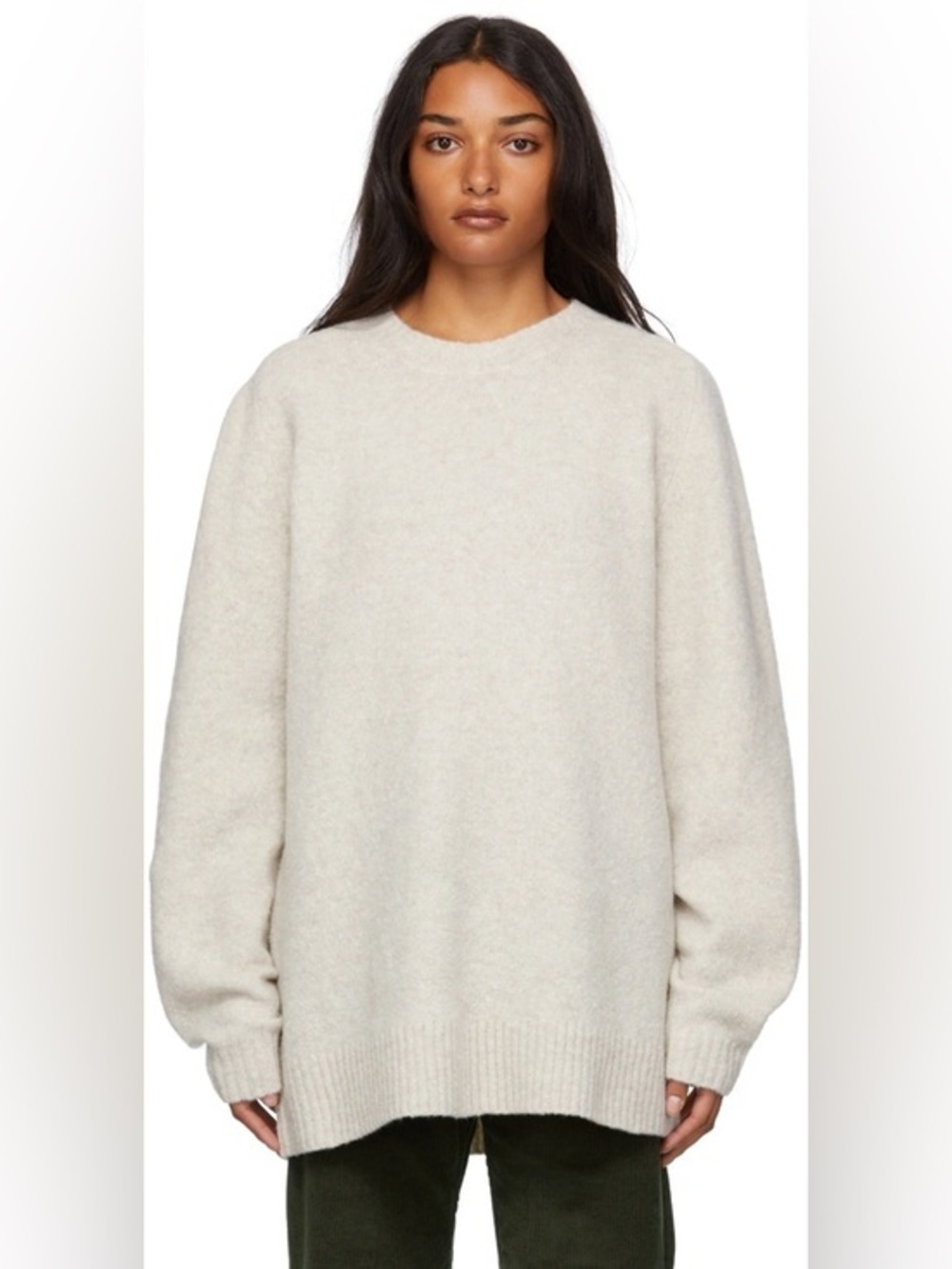 6397 Relaxed Oversized Knit Wool Cashmere Sweater